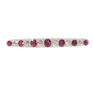 Deco Dazzle: A Fusion of Diamonds and Rubies